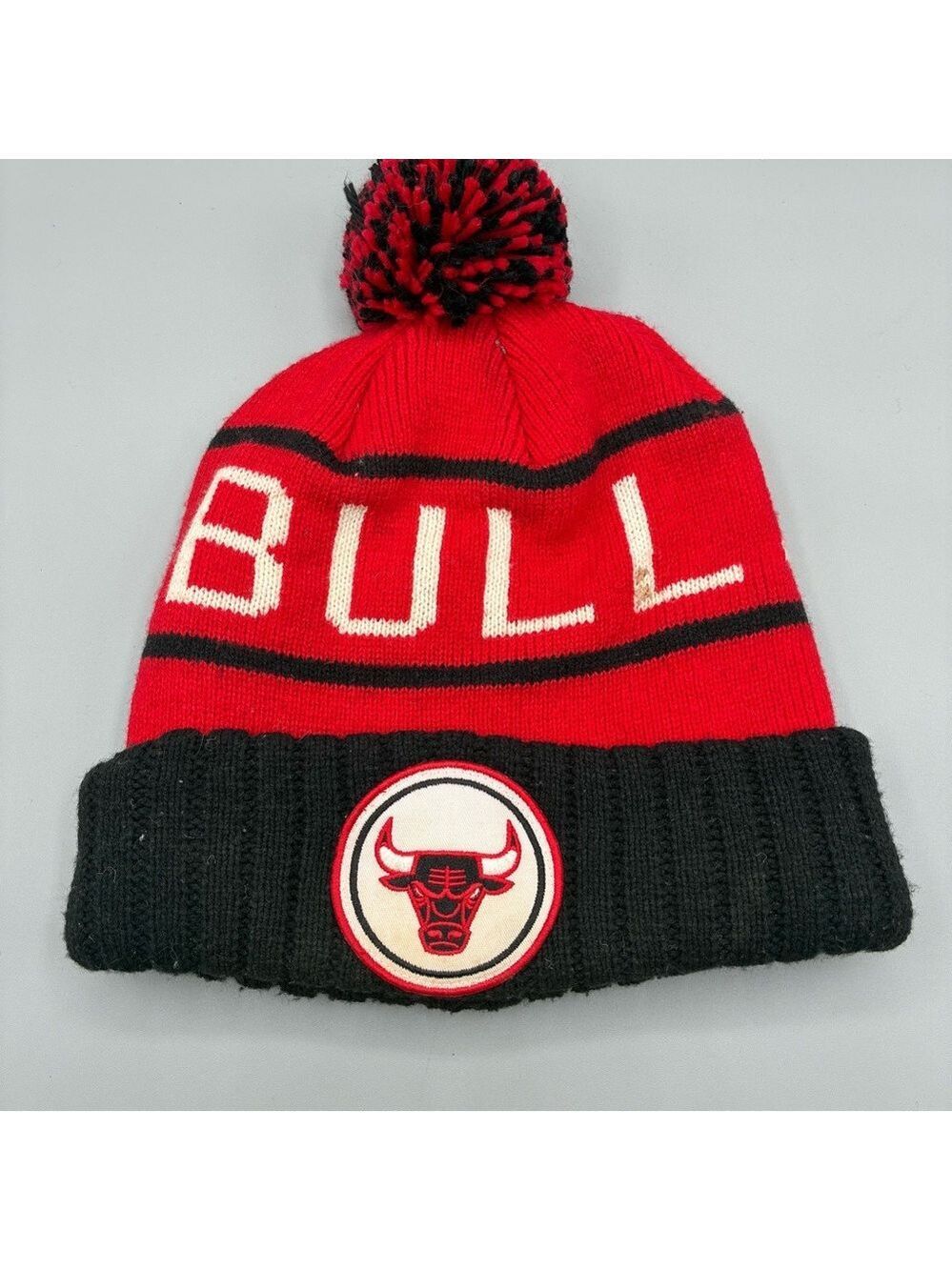Chicago Bulls Mitchell & Ness Winter Pom Knit Beanie Adult OSFM NBA